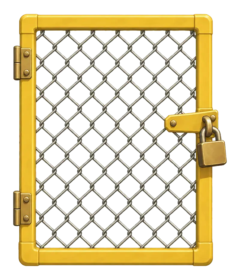 Members cage gate